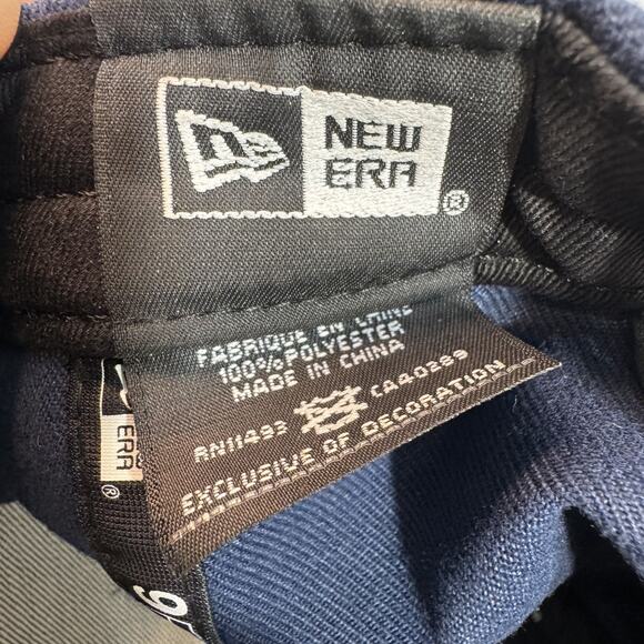 New England Patriots Hat Cap Snap Back Navy NFL Football Throwback New Era Mens - Picture 5 of 5